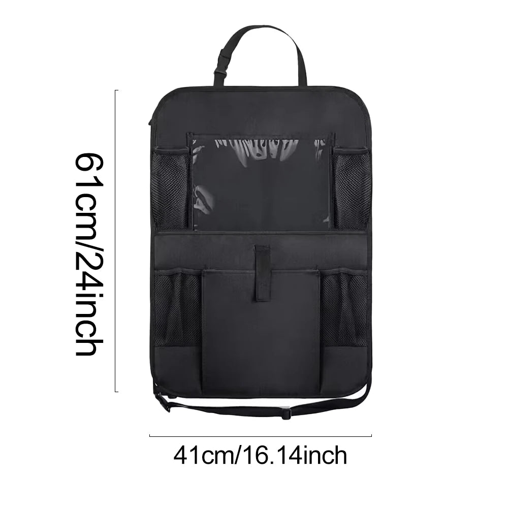 Organizador universal de maletero de coche, red de almacenamiento ajustable para el asiento trasero, organizadores colgantes de alta capacidad para Jeeps, SUV y furgonetas.
