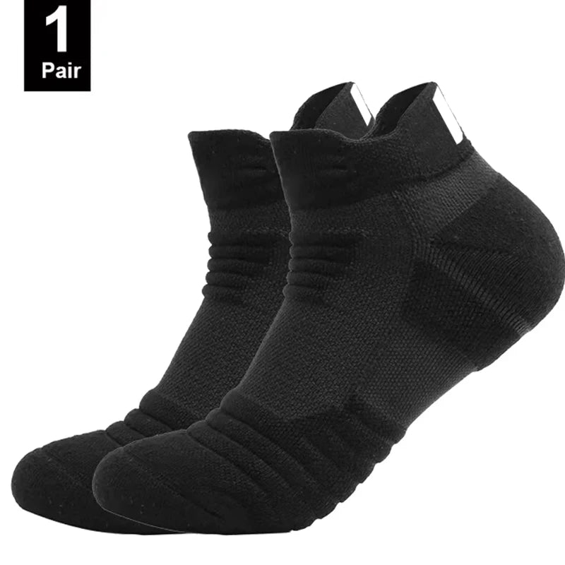 1/3 pares de calcetines de fútbol antideslizantes para hombre, calcetines de algodón de tubo corto largo, calcetines deportivos de baloncesto, calcetines transpirables desodorantes 39-45
