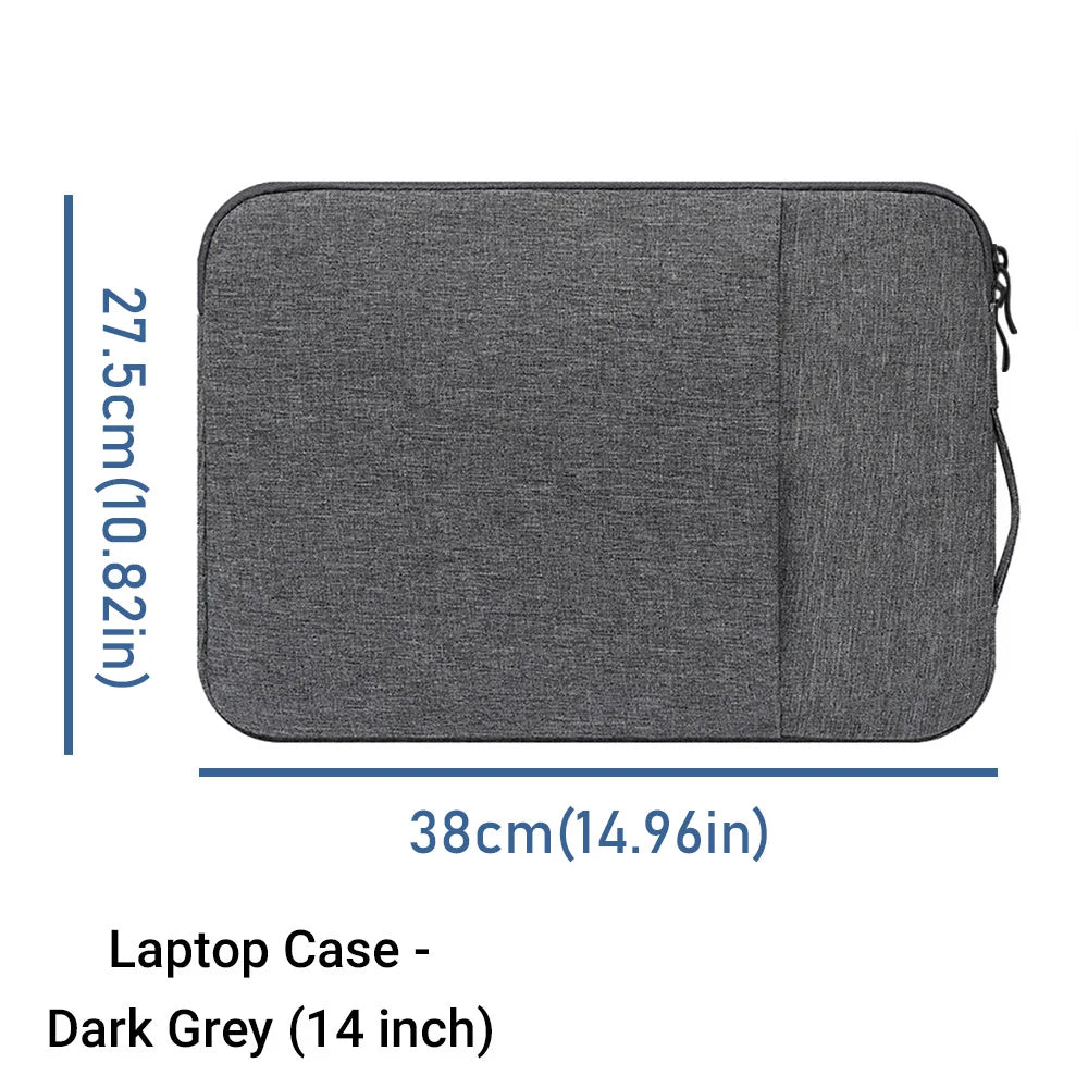 Laptop Sleeve Bag Handbag For 11“ 14” 15.6“ With Zipper Portable Notebook Cover Bag Inner Bladder For Macbook Lenovo Dell HP Bag