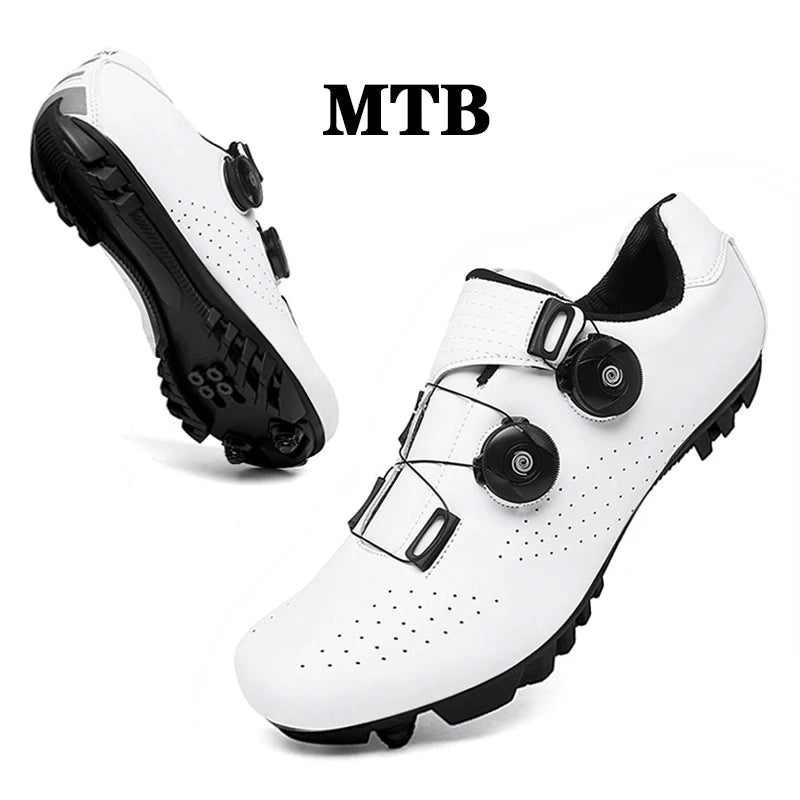 Zapatillas de Ciclismo MTB de Hombre, Botas de Ciclismo de Carretera Deportivas, Zapatillas de Velocidad Planas para Competición, Zapatillas de Montaña para Senderismo, Calzado de Bicicleta, Zapatillas de Ciclismo con Pedal SPD