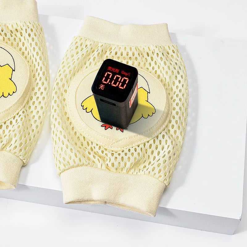 Rodilleras de bebé de 2 piezas, protección anticaída para gatear para niños pequeños, finas de verano, rótula de malla, rodillera protectora, seguridad para bebés