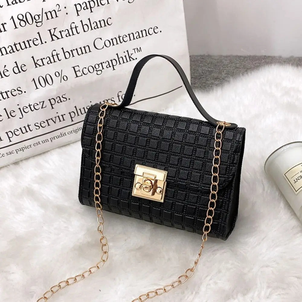 Bolso de hombro minimalista de piel sintética con cadena, bolso de mano de gran capacidad para axila, bolso de hombro individual, bolsos tipo tote, bolso bandolera para mujer