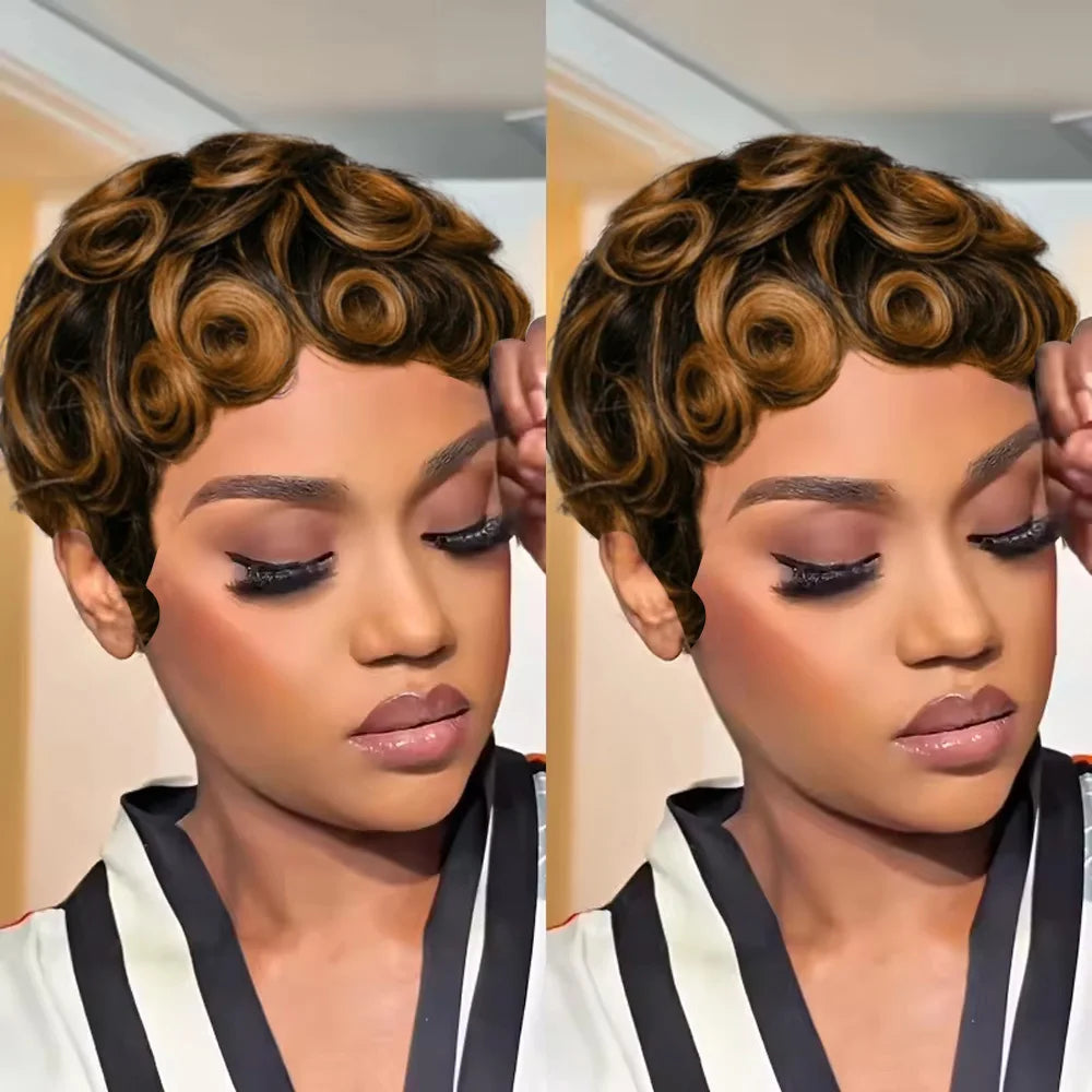 Curly Pixie Wig (250%)