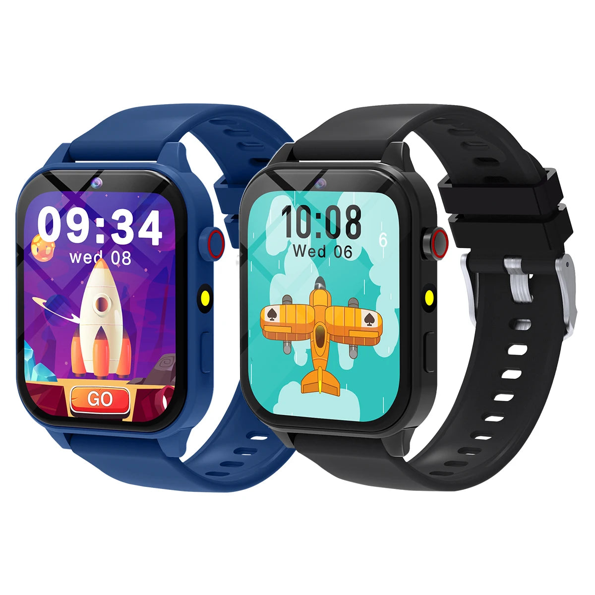 Montre connectée pour enfants, écran tactile HD, caméra, 18 jeux, surveillance du sommeil, réveil, calculatrice, cadeau d'anniversaire pour garçons et filles
