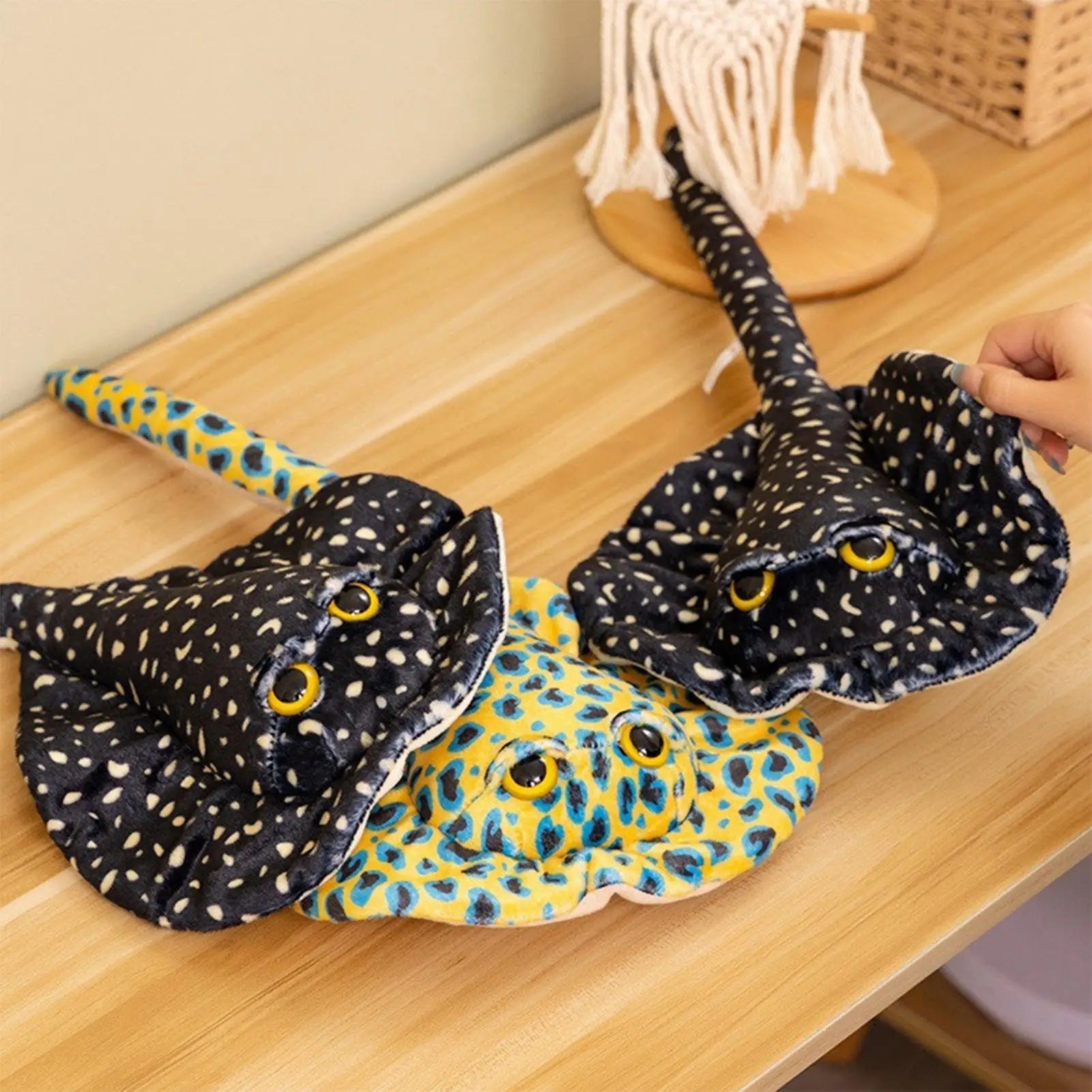 Peluches Stingray, Peluches marines, Peluches, Peluches, Peluches simulées, Raie océanique, Modèle nature sauvage, Peluche douce