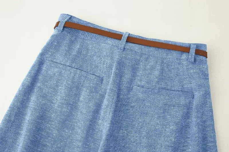 Women Wide Leg Pants Sets 2 Pieces Fashion Double Breasted Vest Top Women Suit Casual Two Piece Set Women Outfit