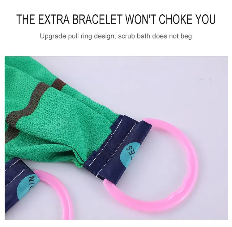 Bath Washers A Long Back Pulled Stripping and Scrubbing Bath Towel for Rubbing Wash and Rub Dirt