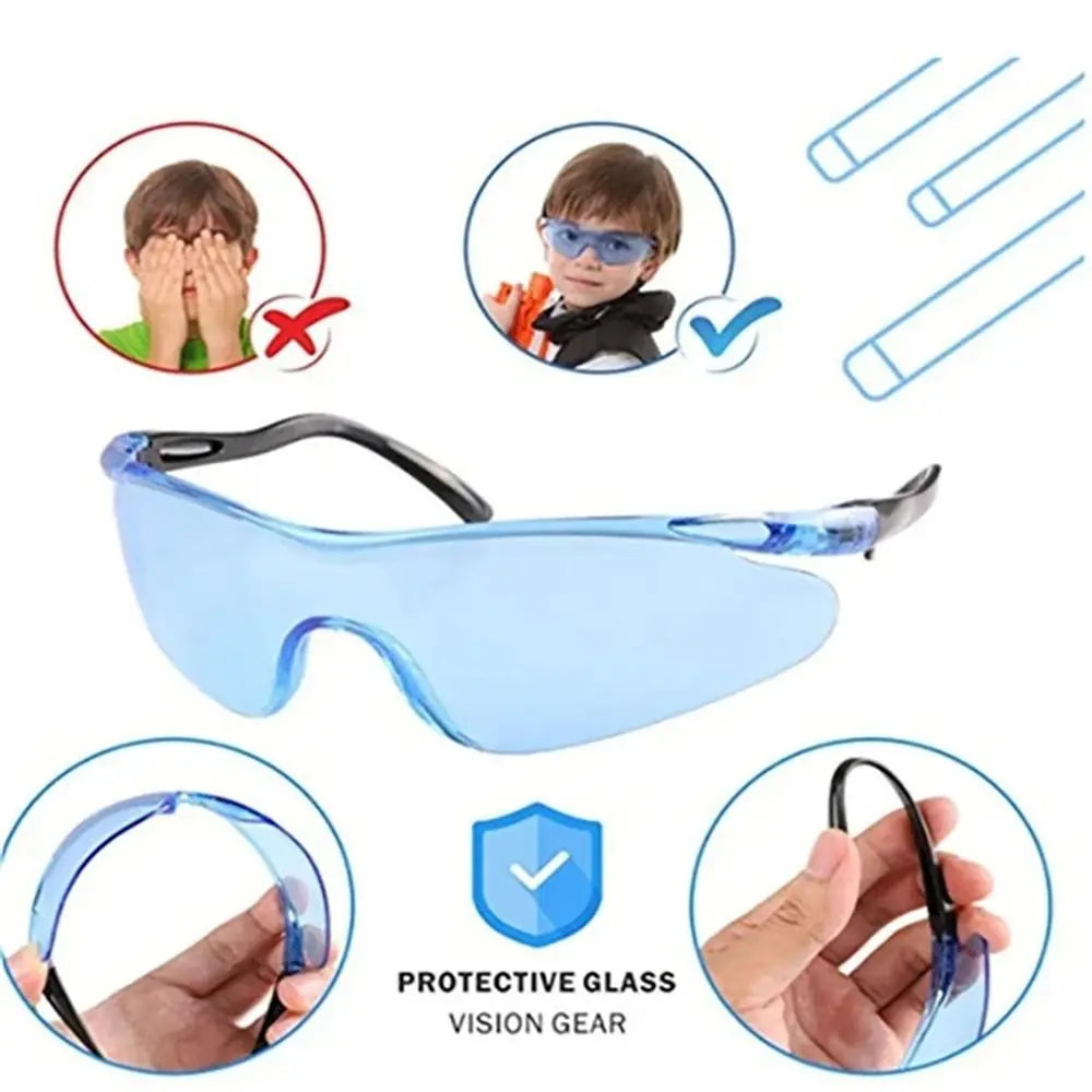 Lunettes de sécurité transparentes pour enfants, résistantes aux rayures et aux chocs, idéales pour le travail et le laboratoire (lot de 2)