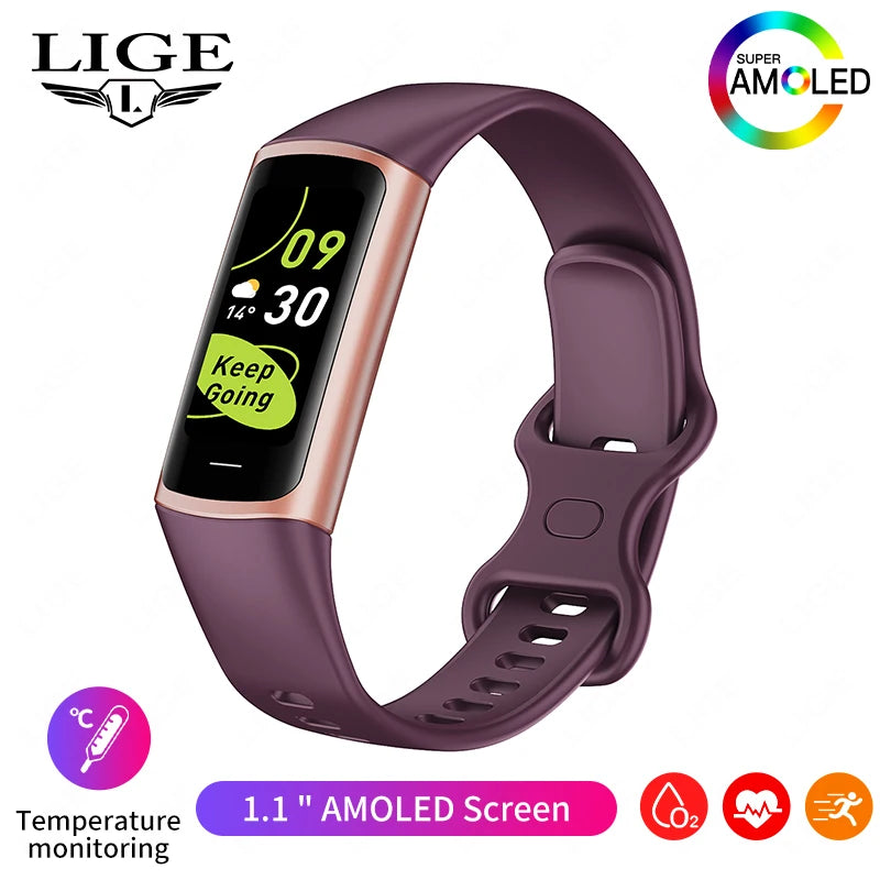 Pulsera inteligente deportiva rastreador de actividad para hombre y mujer banda impermeable conectado al teléfono rastreador de hombres reloj inteligente para Android iOS