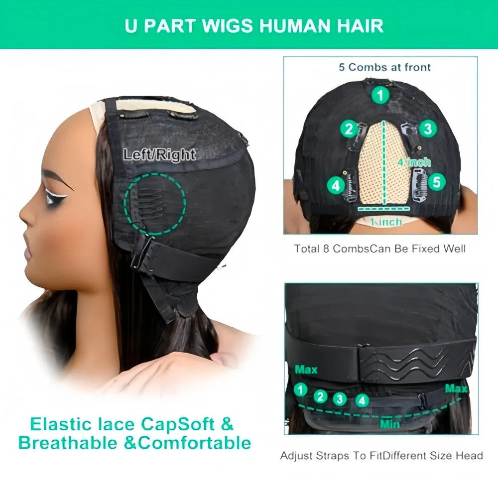 Highlight V Part Wig