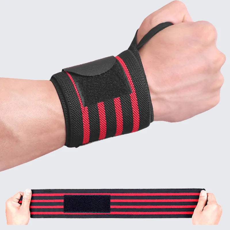 1 unidad de muñequera para entrenamiento con pesas y mancuernas, con correas engrosadas, equipo de protección de fitness para deportes al aire libre y fitness