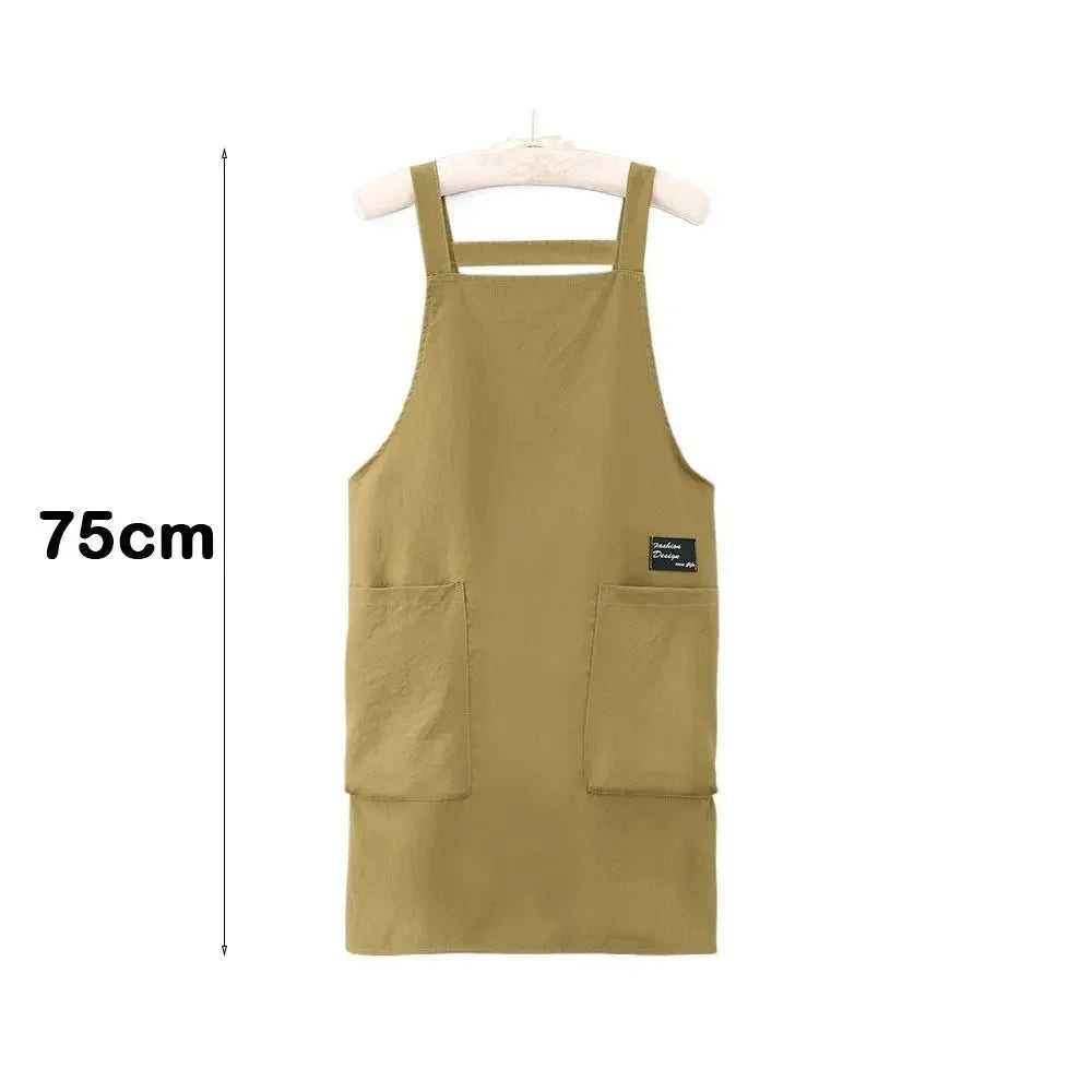Delantal japonés impermeable y transpirable para estilistas, delantales de cocina unisex para el hogar, ropa de trabajo para barberos, cafeterías y actividades al aire libre