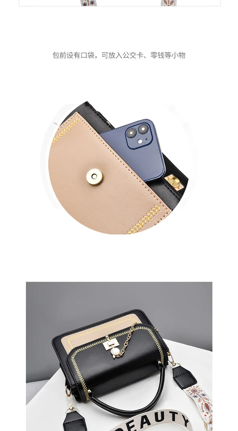 Bolso de hombro para mujer, de alta calidad, a la moda, de gran capacidad, casual, tipo bandolera