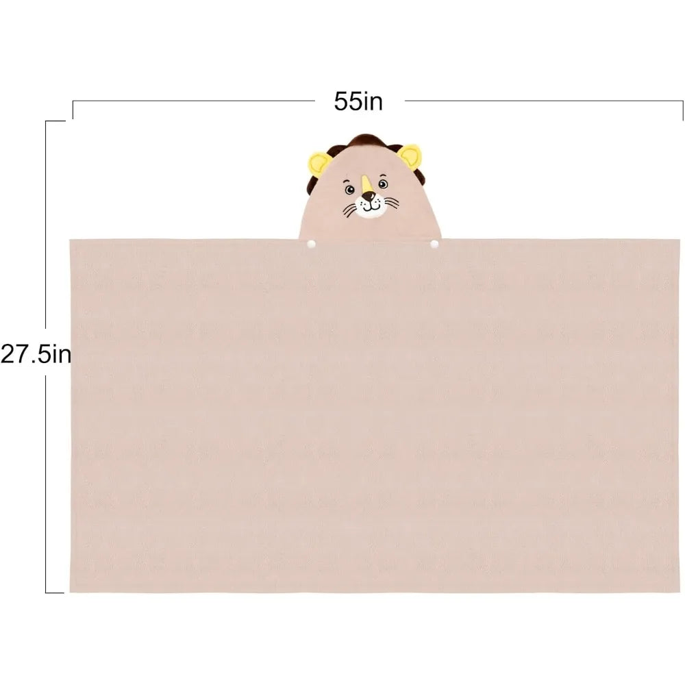 Toalla de baño con capucha para bebé, albornoz para niños pequeños ultrasuave y absorbente, albornoz de terciopelo coralino engrosado, regalos de ducha para recién nacidos