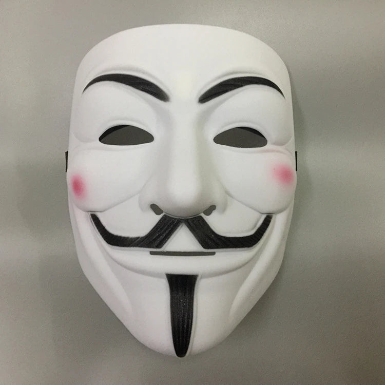 Máscaras de Cosplay de Halloween Máscara de Anónimo de V de Vendetta para Adultos y Niños, Máscara Temática de Película, Regalo de Fiesta, Accesorio de Disfraz de Cosplay