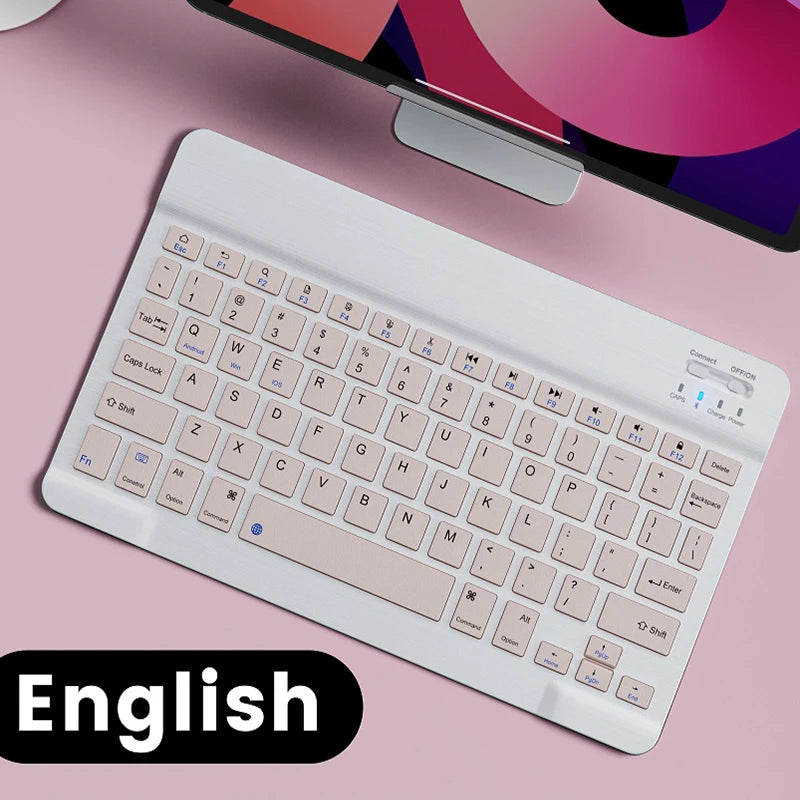Trådløst tastatur Bluetooth-kompatibelt tastatur for Android IOS Windows Mini 78-tasters spilltastatur for PC iPad nettbretttastatur