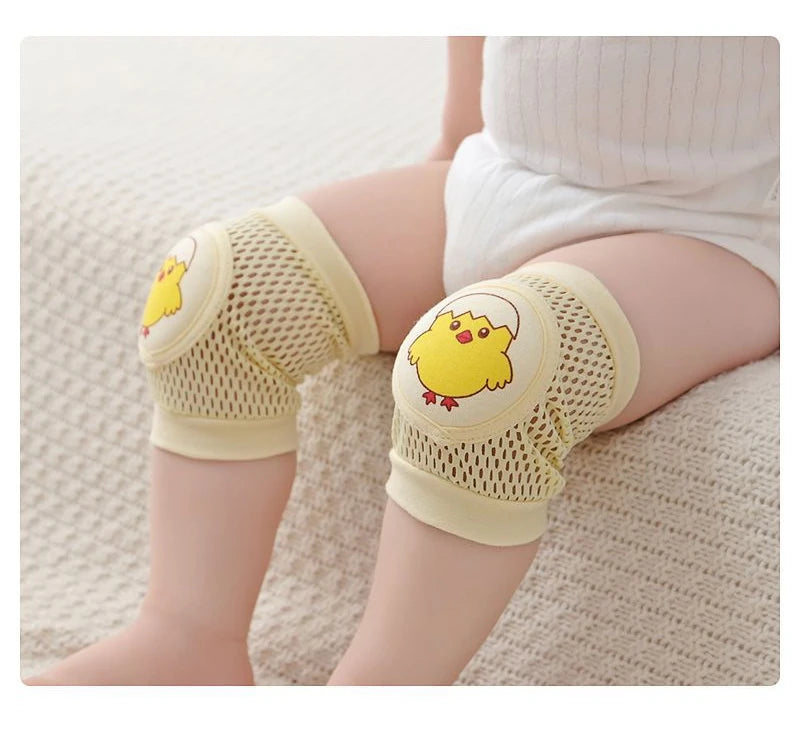 Rodilleras de bebé de 2 piezas, protección anticaída para gatear para niños pequeños, finas de verano, rótula de malla, rodillera protectora, seguridad para bebés