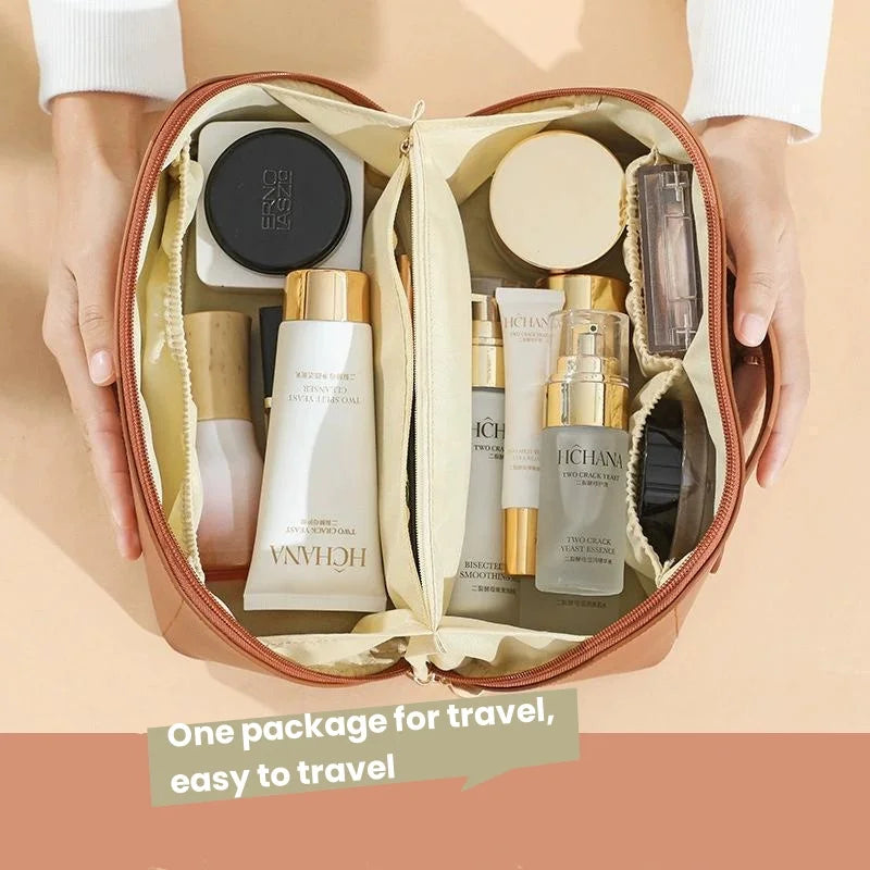 Neceser de Maquillaje para Mujer, Estuche de Maquillaje, Bolsa de Almacenamiento, Caja de Lujo para Mujer, Bolsa Organizadora de Cosméticos con Cremallera para Viajes, Regalo de Navidad