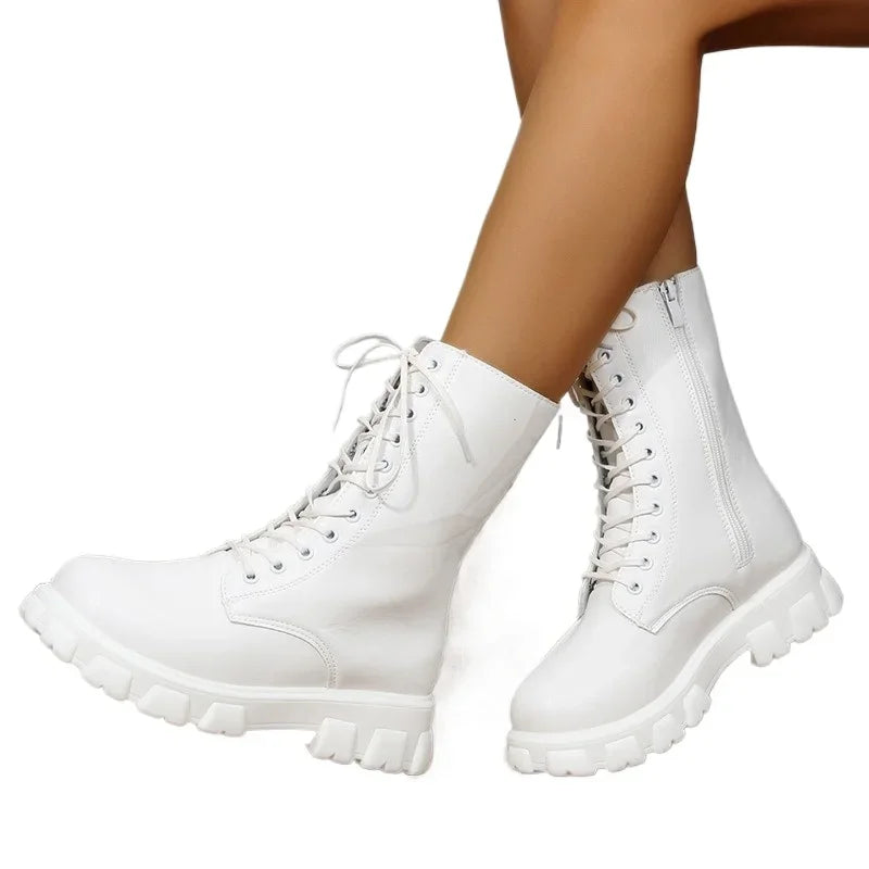 Women’s Mid-Calf Lace-Up Boots