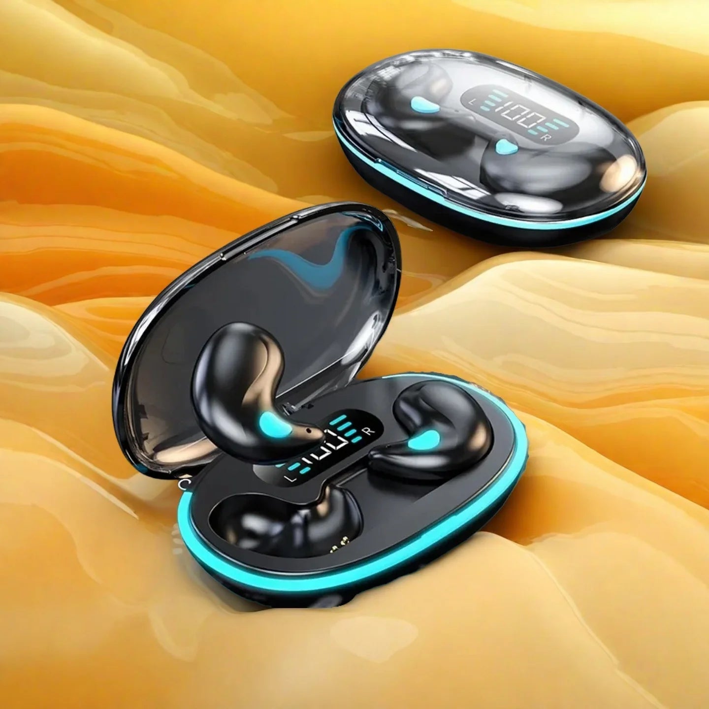 X55 Wireless Bluetooth 5.3 Earbuds – Noise-Reduction Sport & Sleep Earphones