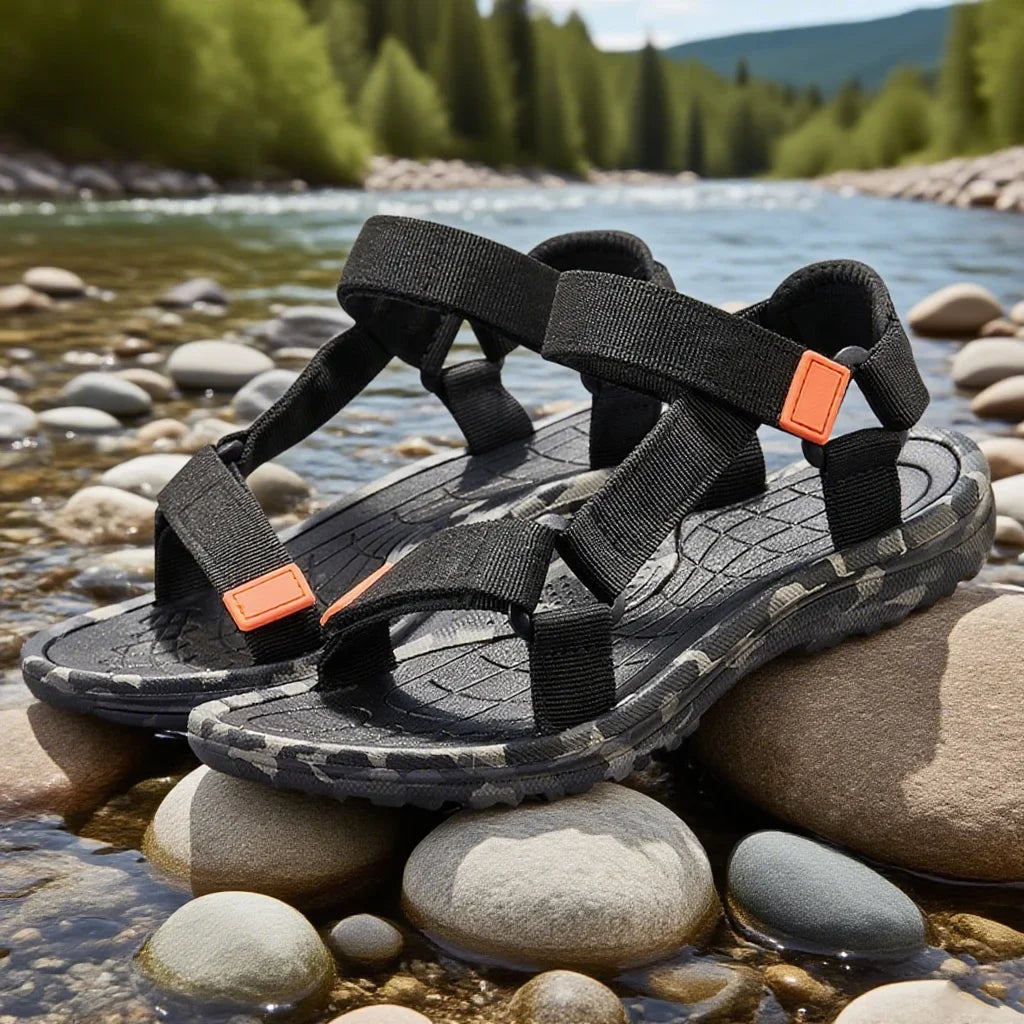 Sandalias infantiles para niños y niñas Zapatos de playa al aire libre antideslizantes Zapatillas transpirables de color liso Zapatos para niños