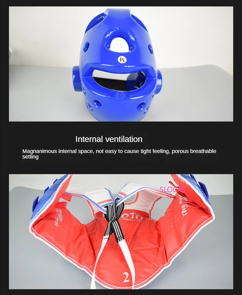 Équipement de protection pour enfants, boxe, taekwondo, équipement de combat réel, ensemble complet, épais, compétition, arts martiaux, combat, protection