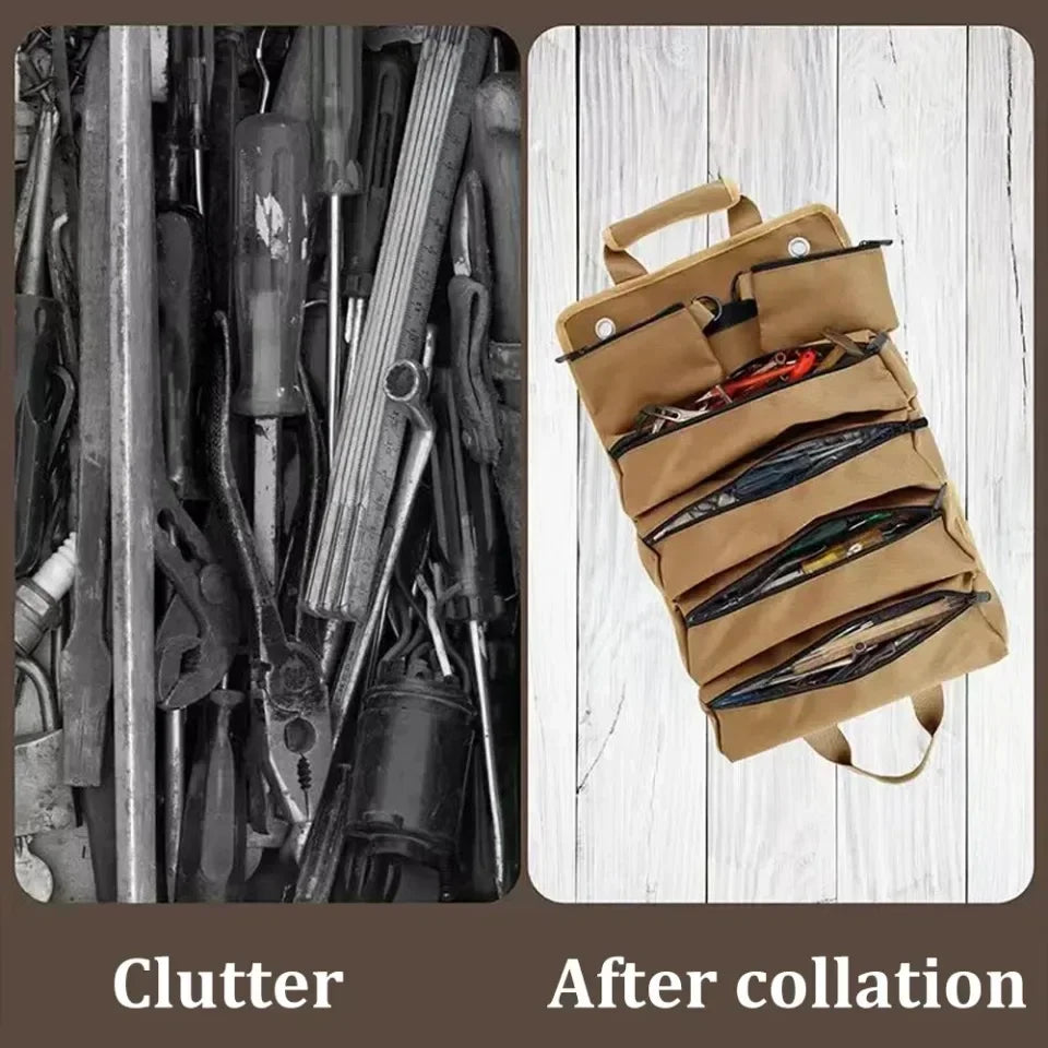 Hardware Tool Bag Portable Storage Container Oxford Waterproof Organizer Bags Outdoors Professional Multi-Pocket Organizer Pouch