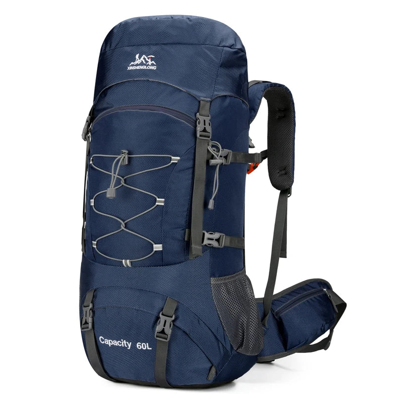 Mochila de senderismo, bolsa de camping, montañismo con funda impermeable para lluvia, mochila de día para hombres y mujeres, mochila de viaje al aire libre, pesca