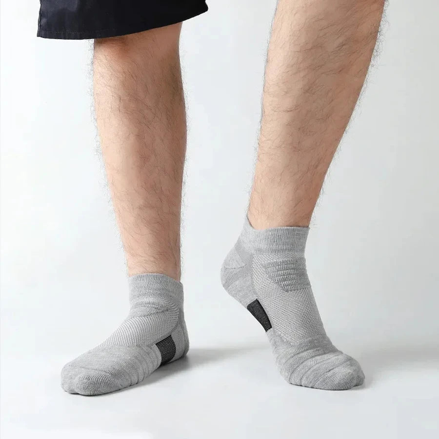 1/3 pares de calcetines de fútbol antideslizantes para hombre, calcetines de algodón de tubo corto largo, calcetines deportivos de baloncesto, calcetines transpirables desodorantes 39-45