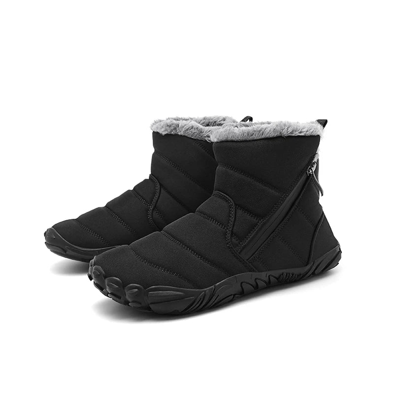 Winter Snow Boots Children's Shoes For Boys Girls Warm Plush Ankle Boots Outdoor Waterproof Anti Slip Kids Cotton Shoes Fashion
