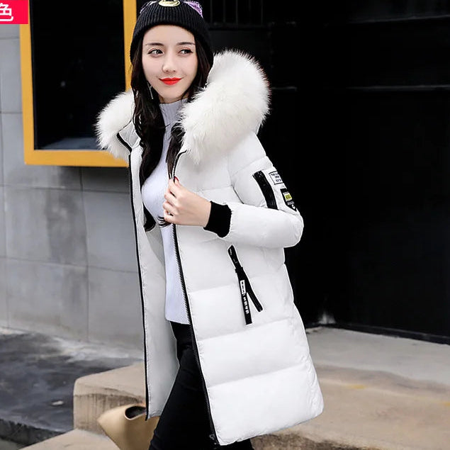 Women’s Warm Fur-Collar Parka