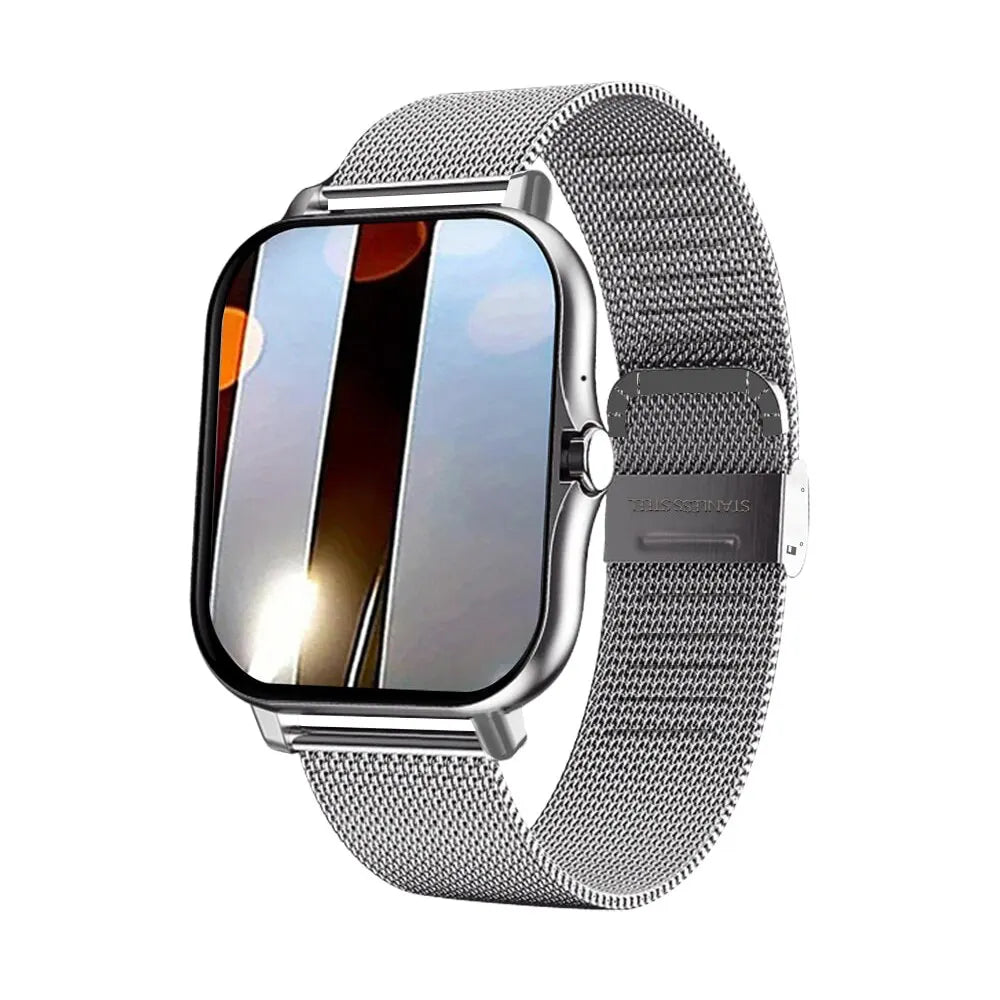 Reloj inteligente con teléfono Android 2025, pantalla HD de 1.44 pulgadas, llamadas Bluetooth, monitoreo de oxígeno/presión sanguínea, regalo para mujer y hombre