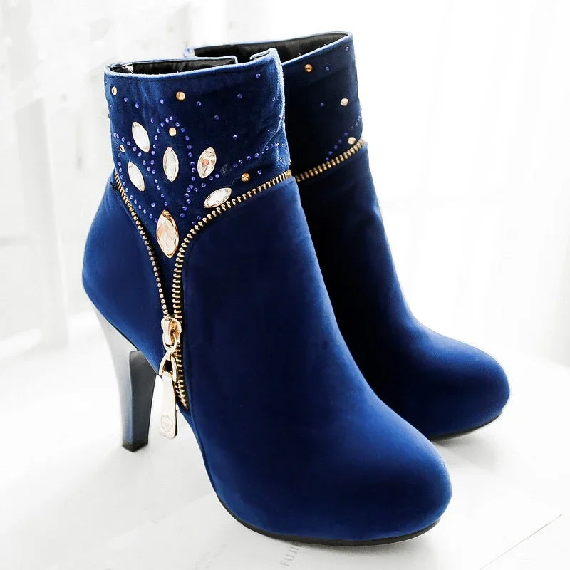 Botines bohemios con pedrería