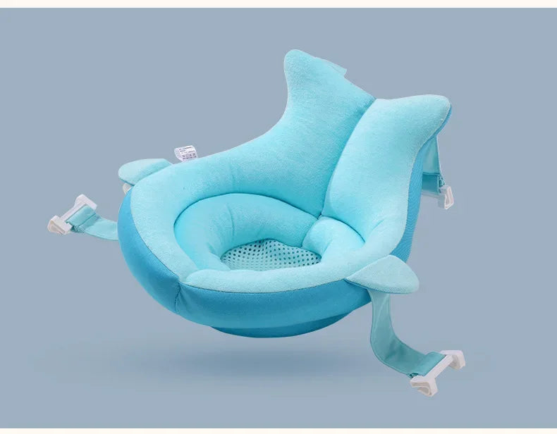 Cojín Flotante de Seguridad para Bebés Antideslizante para Bañera, Asiento de Baño Portátil, Almohadilla de Apoyo para Ducha