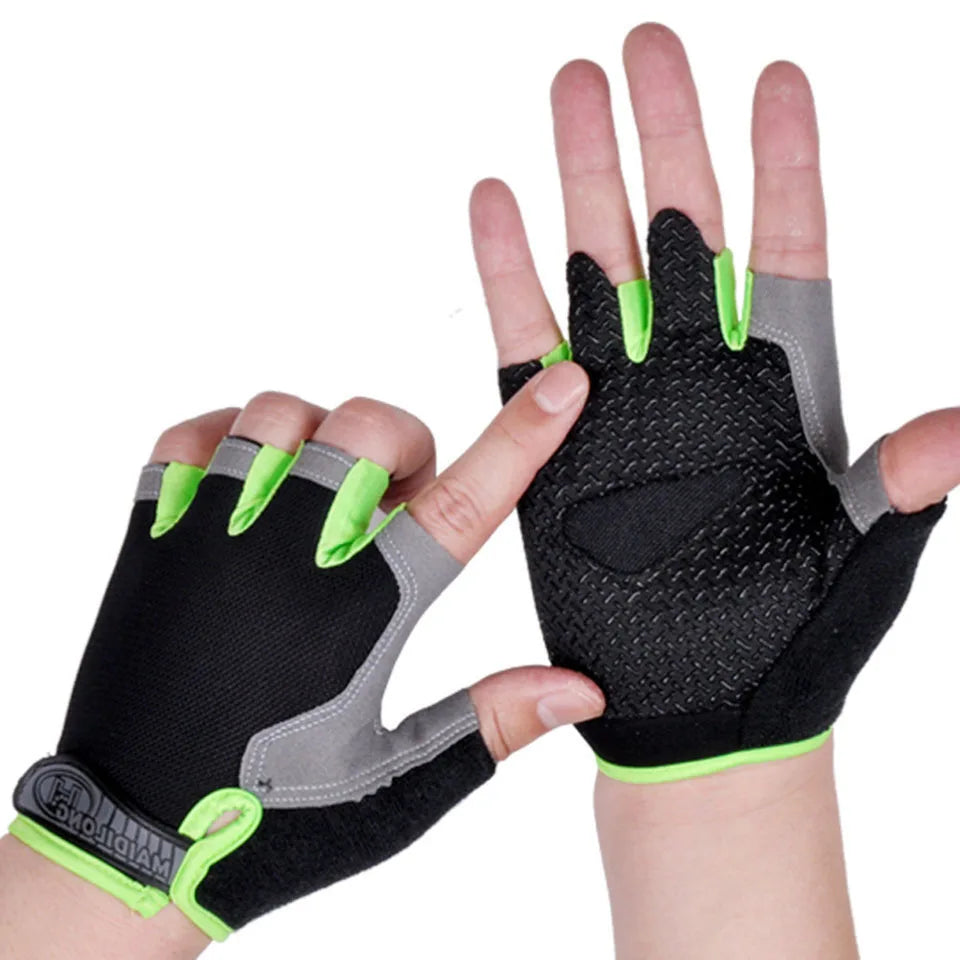 GTUBIKE Half Finger Weightlifting Gloves Cycling Fitness Shock Absorbent Non-slip Sports Climbing Outdoor For Men And Women