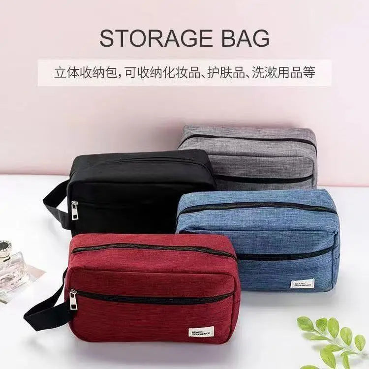 Travel Business Organizer Men's Wash Bags Female Beautician Makeup Bags Women's Striped Cosmetic Bag Toiletry Storage Bag