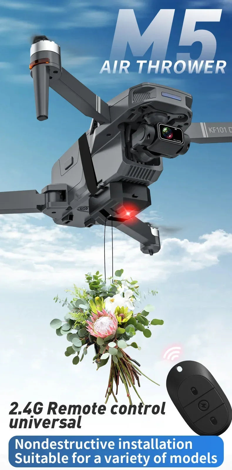 NUEVO sistema de lanzamiento de drones para DJI Mini 4K/Mini 4 Pro/Air 3/Mini 3 Pro/Mavic 3/Mavic Pro Lanzador aéreo para pesca, rescate y envío de regalos
