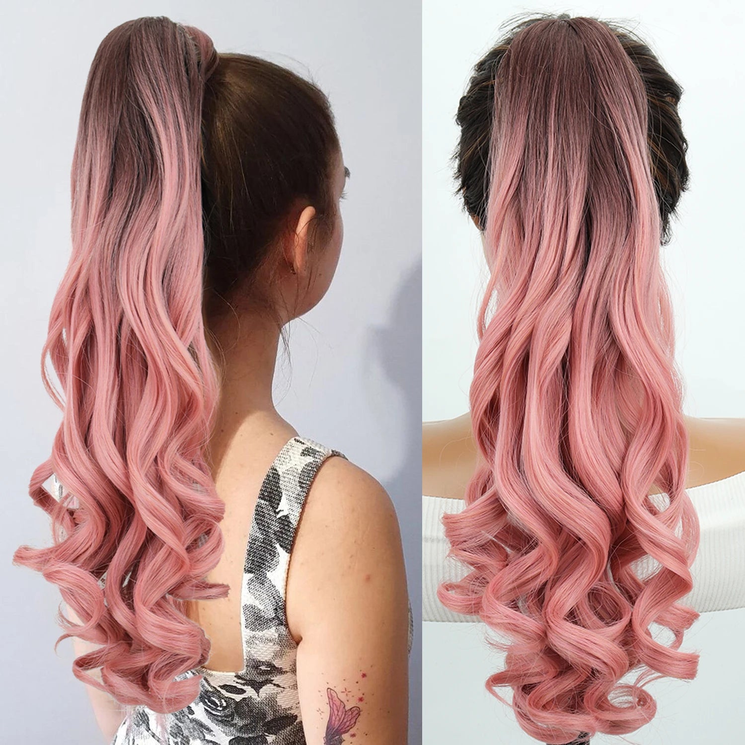 Curly Claw Clip Ponytail