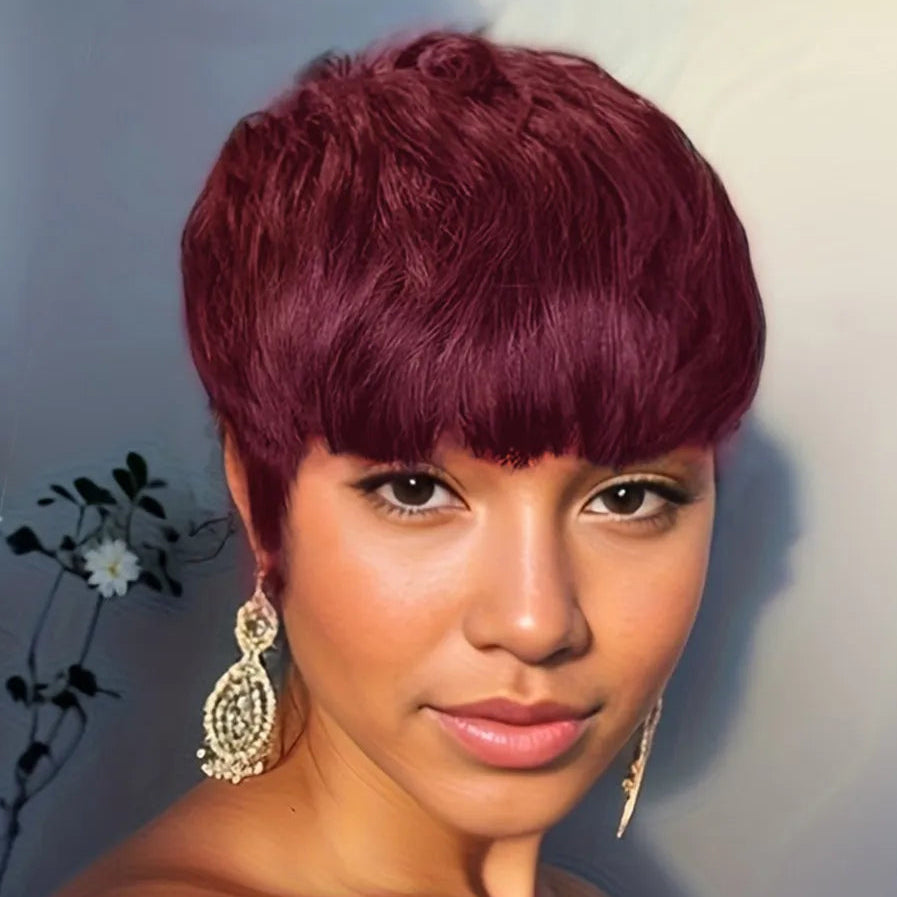 Black & Brown Pixie Wig
