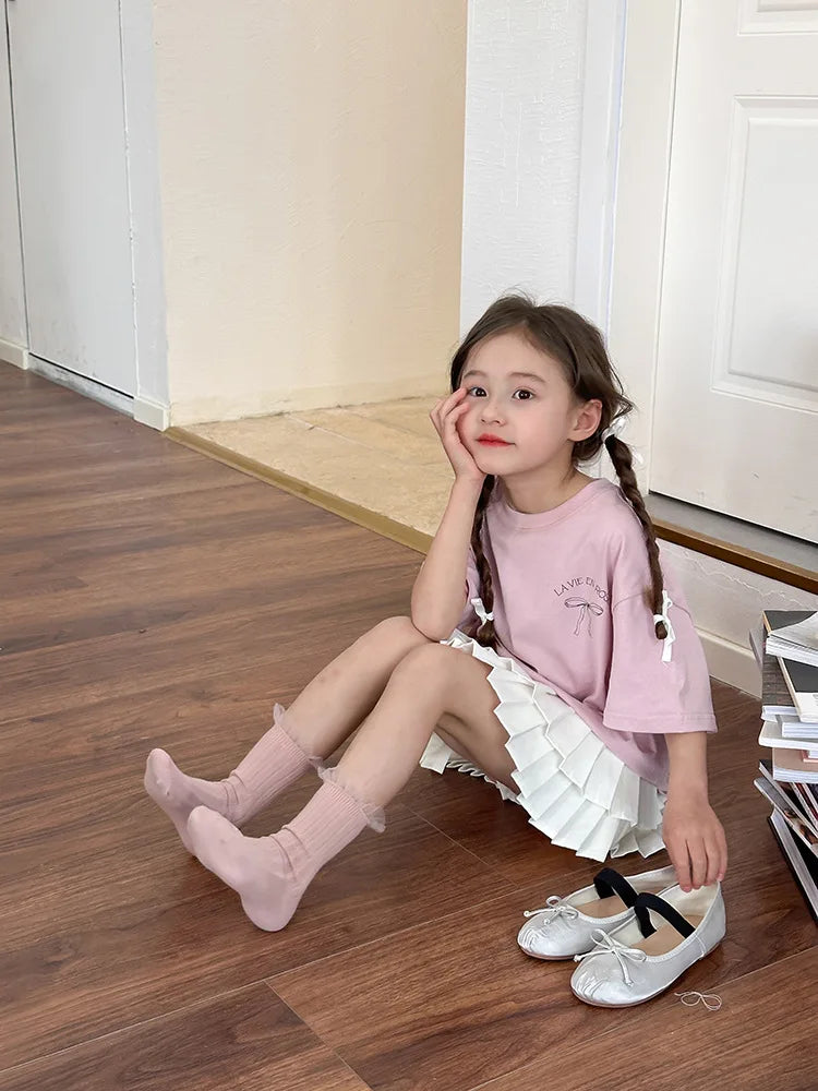 Ropa Infantil Niña Niños Camiseta de Manga Corta Ropa de Niña Verano Tops Ropa de Niños Ropa de Niño Ropa De Niña Ropa De Niño