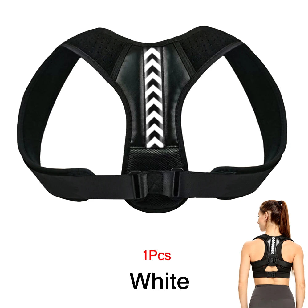Cinturón Corrector de Postura Ajustable para Espalda, Clavícula, Columna Vertebral, Hombres y Mujeres, para Casa, Oficina, Exterior, Corrección de Postura de Espalda Superior, Cintura y Hombros