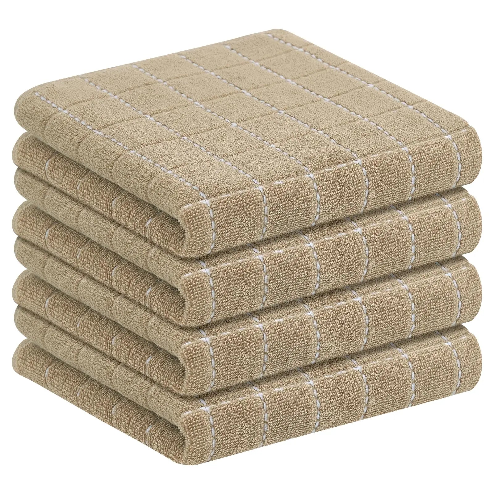 Torchons de cuisine en coton gaufré