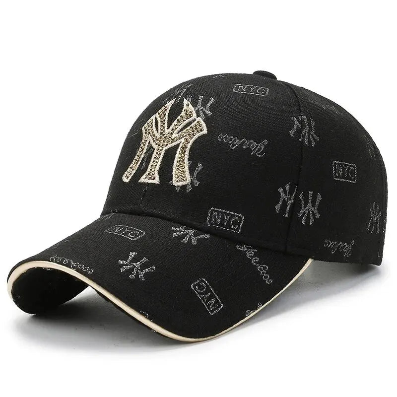 Gorras de béisbol nuevas de primavera y otoño para hombre y mujer, gorras con letras bordadas de moda coreana, sombreros para el sol para viajes y ocio al aire libre