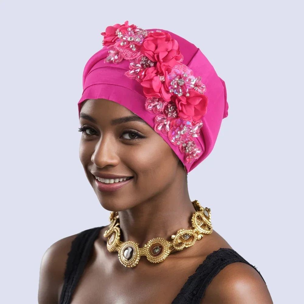 Gele Headtie Already Made African Head Wraps for Women Turban Femme Gelee Nigerian Aso Oke Bonnet Femme Diamonds Headtie 2025