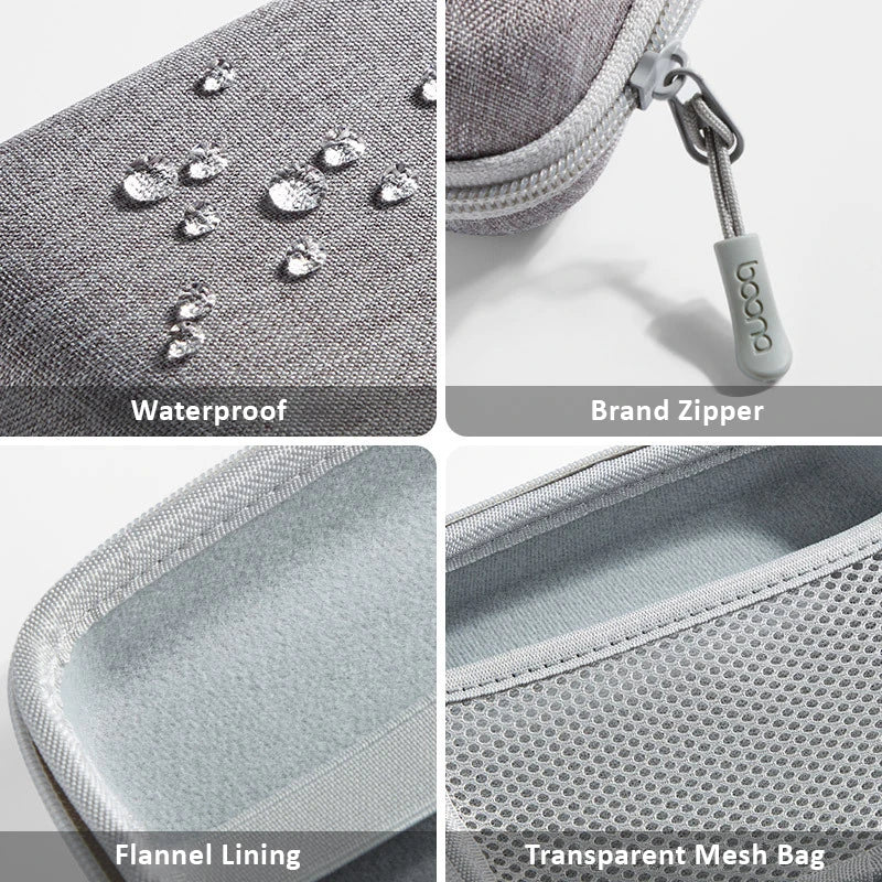 Boona Étui rigide pour alimentation d'ordinateur portable, étui de transport pour souris, sac pour accessoires électroniques pour MacBook