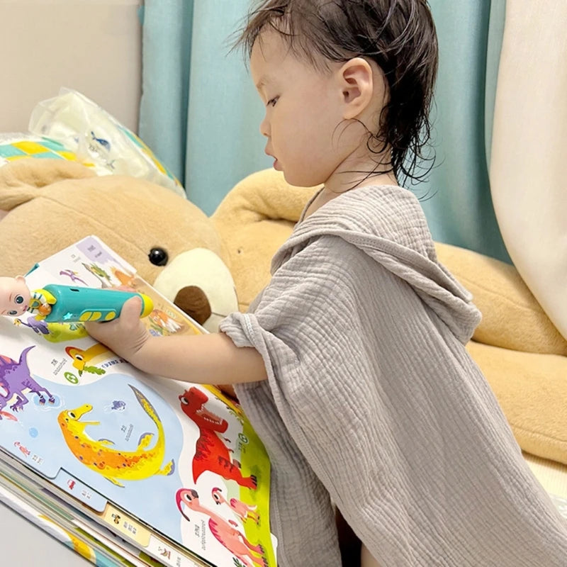 Bath Towel Cotton Corner Towel Breathable Bathrobe Soft Absorbent Hooded Bathrobe Children's Beach Towel Blanket