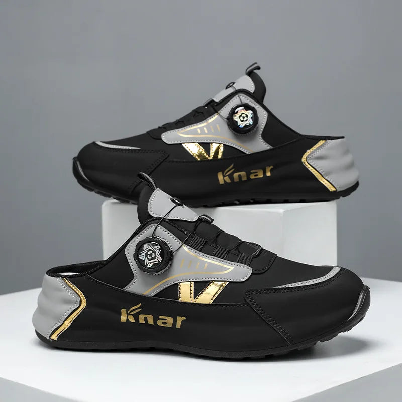 Zapatos de Hombre Moda Verano Suela Blanda Medias Pantuflas Casuales Versátiles Zapatos de Hombre de Moda Tendencia Zapatos Baotou para Exteriores