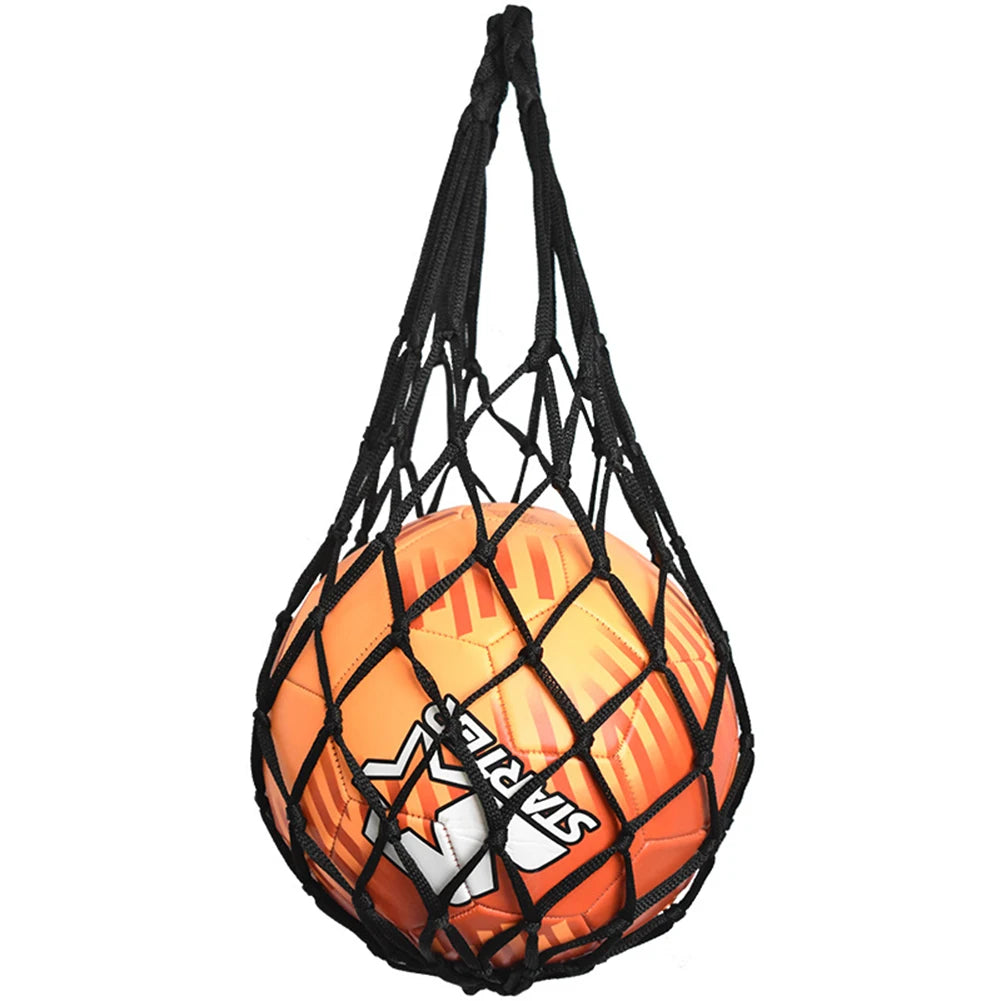 Sports Ball Holder Youth Football Self Trainer Football Net Bag Sports Mesh Equipment for Carrying Basketball Volleyball Soccer