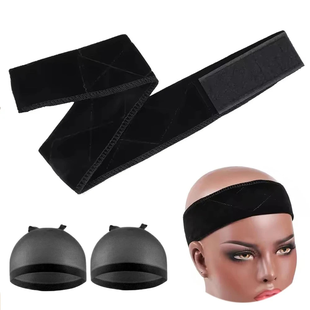 Wig Grip Band & Cap Set