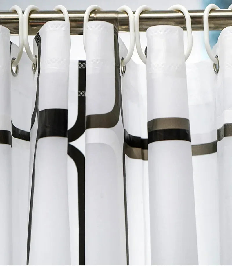 Shower Curtains Moden Home Decorative Bathroom Curtains For Bathroom Waterproof Mildew Proof PE EVA Self-crop Fabric Shower